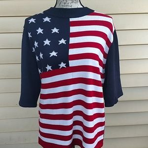 Women's Sideffects Americana XL 1/2 sleeve shirt